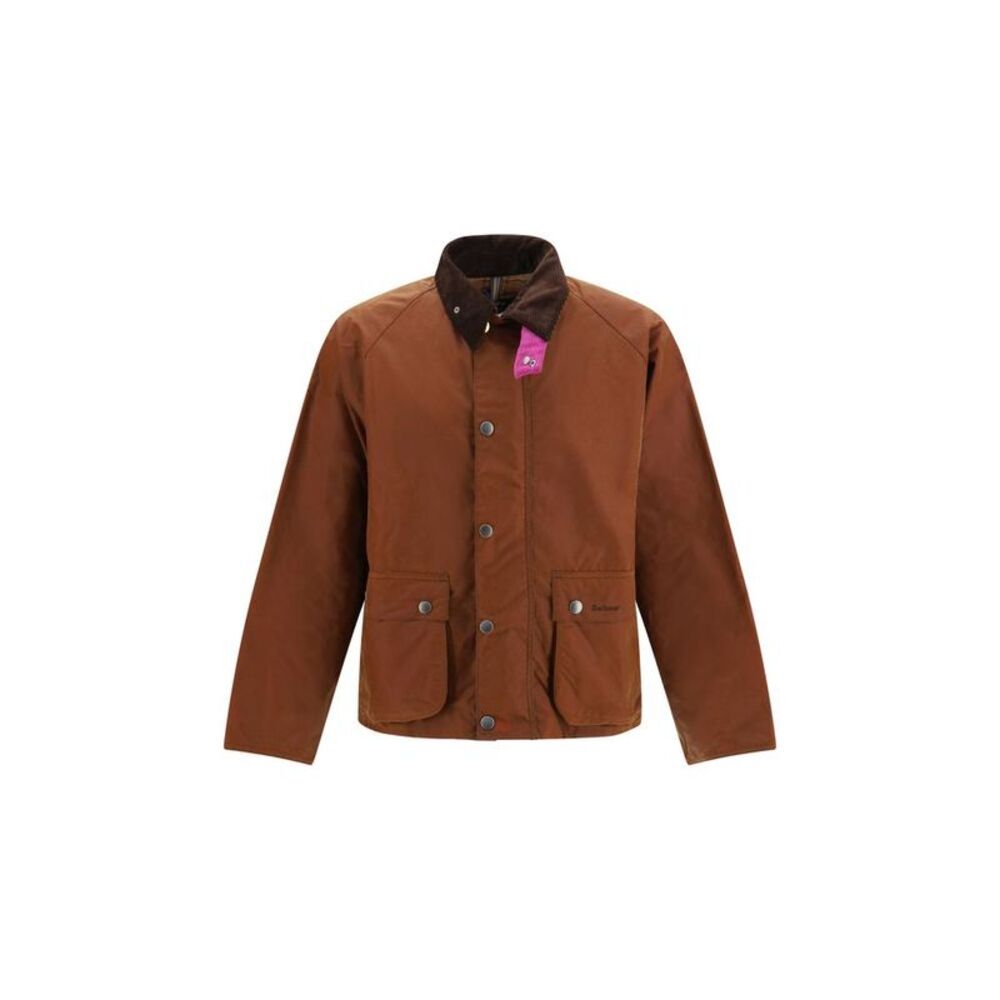 Barbour Brown Cotton Full-Length Men's Jacket